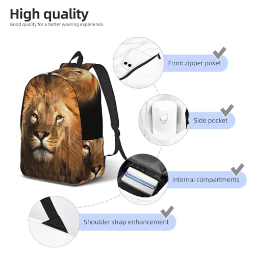 Sac à dos d'infirmière ergonomique grand volume imprimé lion - 5