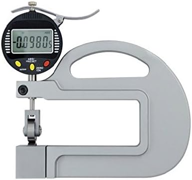 Roller Anvil Digital Thickness Gauge Micrometer 0.001mm Resolution 12 Months Warranty