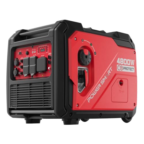 PowerSmart 4800 Watt Portable Inverter Generator for Home Use or