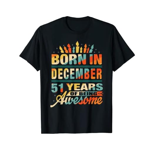 Diciembre 1970 51 años de edad 51 regalo de cumpleaños gráfico de vela Camiseta