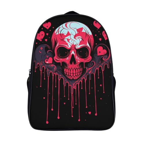 Kids backpacks animé imprimé skull avec bretelles rembourrées pour écolier