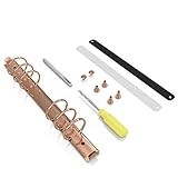 Stationery.Life Ring Binder Mechanism Replacement Kit for Personal Organizers Planners 6 Rings (Rose Gold, A5)