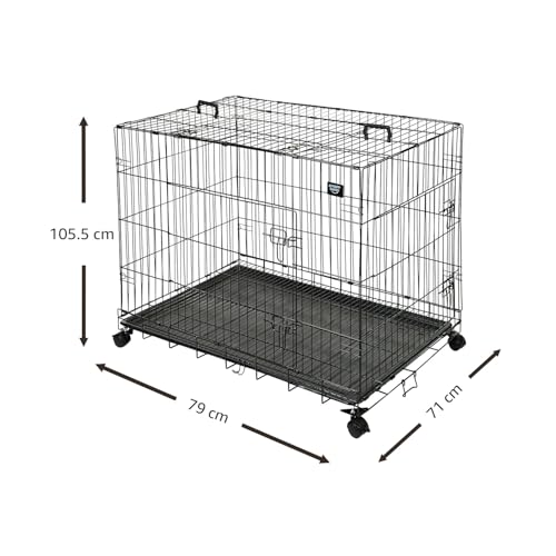 Amazon Basics 42 Wire Crate with Wheels - Image 6 of 9