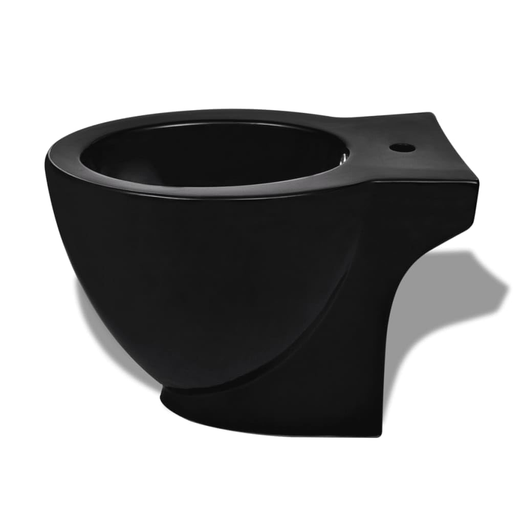 Genérico Bidet Redondo de cerámica, Negro,Bricolaje,Fontanería,Piezas para fontanería,Baños y bidés,Bidés-140666