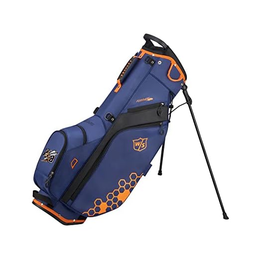 WILSON Staff Feather Carry Golf Bag - Blue/Orange
