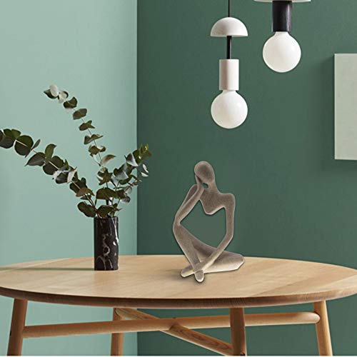 Oddier Sandstone Resin Thinker Style Abstract Sculpture Statue Collectible Figurines Home Office Bookshelf Desktop Decor #TOP4