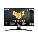 ASUS TUF Gaming VG27AQ3A Monitor Gaming 27” pollici, QHD (2560x1440), 180Hz, Fast IPS, Sincronizzazione ELMB, 1ms (GTG), FreeSync Premium, G-Sync, Overdrive variabile, 130% sRGB, Nero