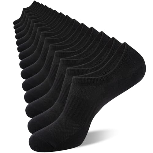COOVAN Mens No Show Socks Casual Cotton Non-Slip Basic low Cut Short Loafer Invisible Sock 7 Pairs