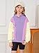 LIFAky Girls Kids Long Sleeve Sweatshirt Casual Snap Stand Tops Cute Color Block Pullover Fashion Fall Winter Outfits 9-10Y