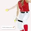Perfect Circle Baseball&Softball Pitching Aid for Pitching Release Point, Elastic Training Belt to Enhance Mechanics, Leg Wrappings Strap for 11 - 30 Thigh