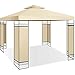 Produktbild KESSER® - Pavillon 3x3m wasserabweisend UV-Schutz 50+ Metall Gestell Partyzelt Gartenzelt Luxus Gartenpavillon 9m² Festzelt, Beige