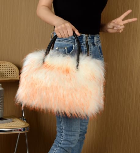 Sac fourre-tout pour femmes grand sac à main cabas peluche hiver