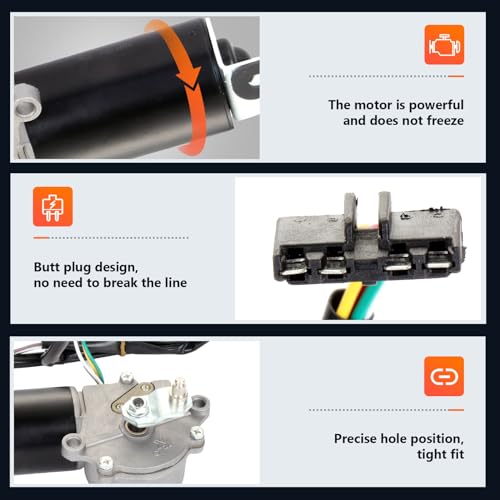 Image of cciyu Windshield Wiper Motor Replacement fit for 1983 For Jeep CJ5 1983-1987 For Jeep CJ7 OE 85-433 227138