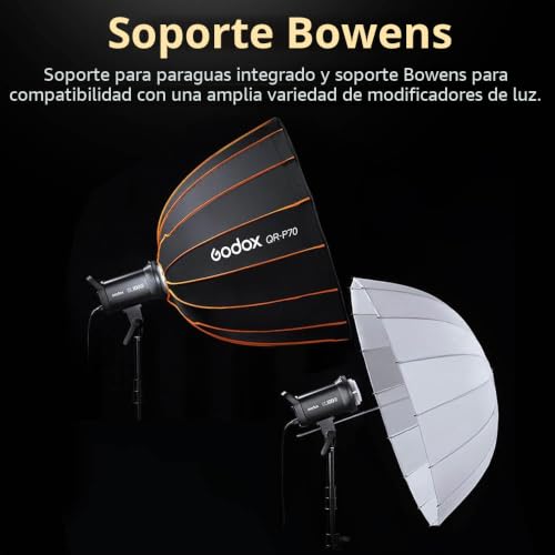 Foco LED Godox SL100D 100W 5600K continuous output Bowens mount 4