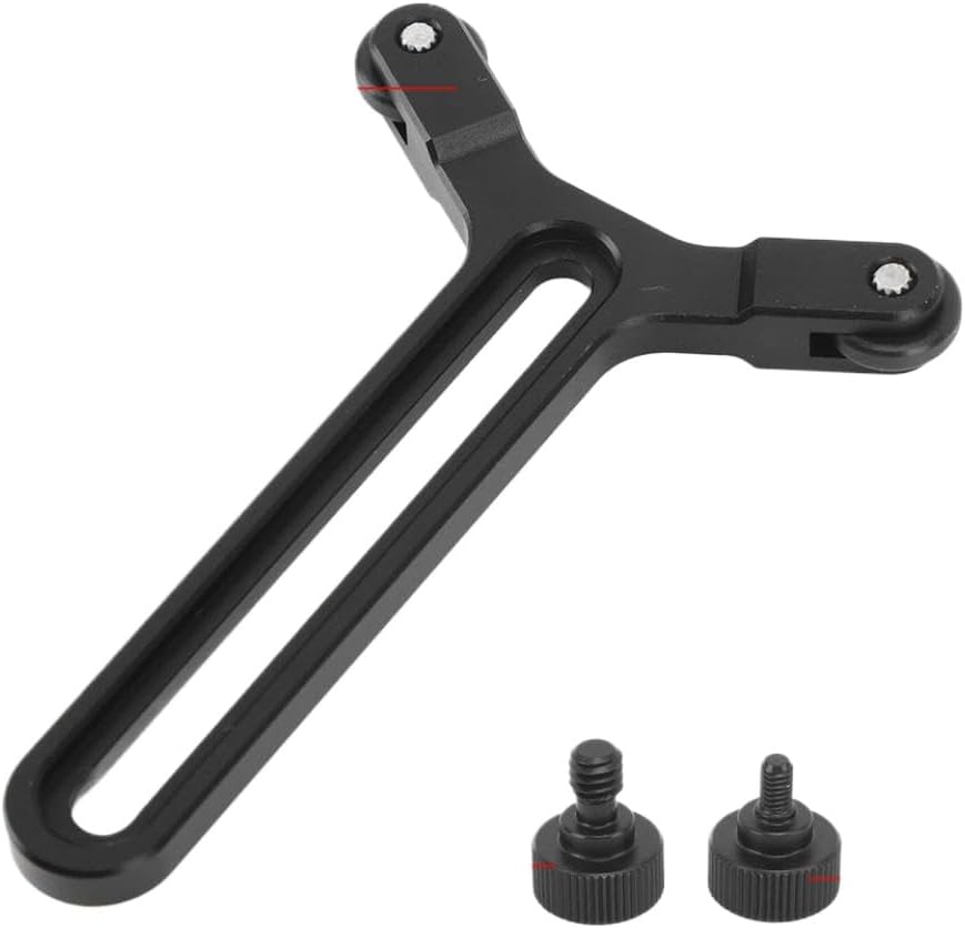 Y Shape Camera Extended Lens Support Bracket Height Adjustable Compatible with RS3 Plate Lens System