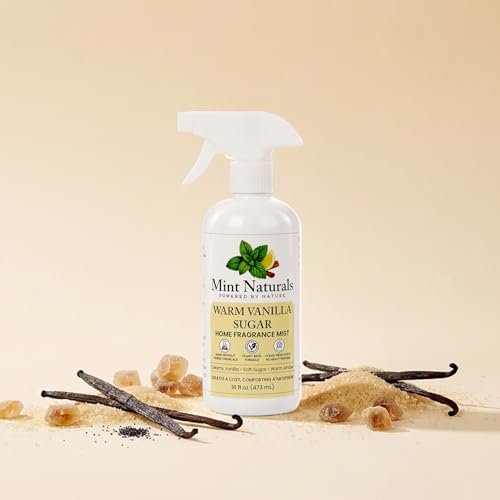 Natural Warm Vanilla Room Spray & Odor Eliminator – Cozy Vanilla Sugar Fragrance Mist That Helps Refresh Indoor Air, 16 oz – Made in USA by Mint Naturals - Image 4
