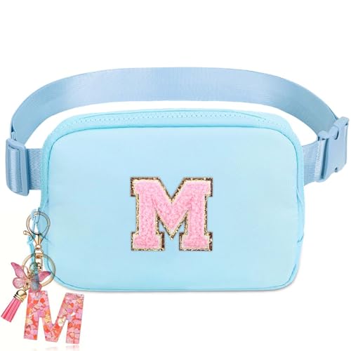 Image of Belt Crossbody Bag for Girls Women - girls fanny pack ages 8-12 Teen Birthday Gifts Small Waist Packs Trendy Kids Fanny Pack Lavender Blue M