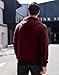 Wizoat Mens Zip Up Hoodie Full-Zip Sweatshirt Lightweight Loose Fit Hooded Jackets Red
