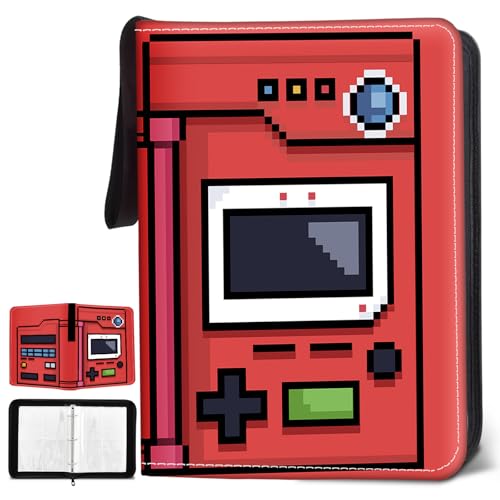 Game Card Binder Waterproof PU Leather Zipper Binder Album