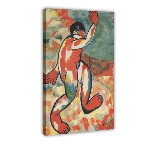 Toile Bather 1911 Kazimir Malevich : impression d'art supérieure et cadre en bois
