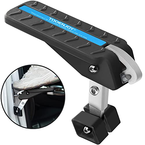 TOOENJOY Adjustable 5 Gear Extra Protection Car Door Latch Step No Assemble Foldable Heavy Duty Car Gadgets Stand Pedal Ladder for Easy Roof Rack Access, Universal, Max Load 400LBS(Medium)