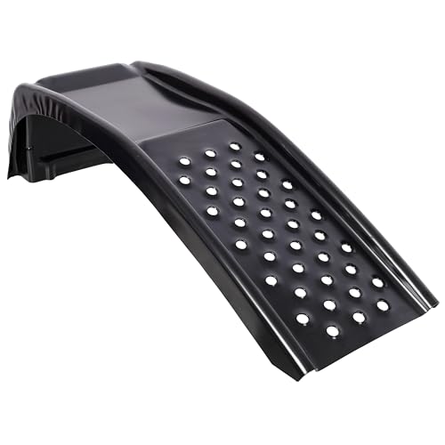 Rampas para automóvil de 8000 lb de capacidad, rampas pesadas de acero para mantenimiento de camiones, SUV y automóviles, cambio de aceite, 35 pulgadas de largo, paquete de 2, negro miniatura 4