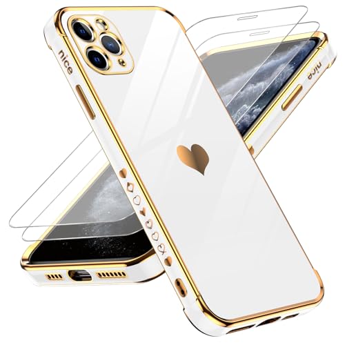 Coque luxe iPhone 11 Pro Max en TPU souple plaqué avec protection caméra