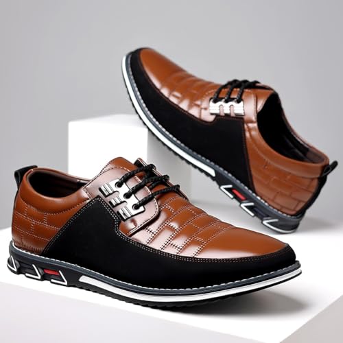 Image of Men's Premium Casual Lace Up Walking Shoes Business Driving Oxford Shoes