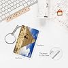 YQxwJL Pyramids Of Egypt Print Acrylic Key Tags, Rectangle Shape Vinyl Ornament Accessories Keyring Holder For Friend Gift #3