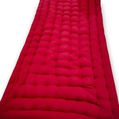 Image of ATOOTFUSION Soft Cotton Quilt | Foldable Mattress for Floor Light Weight Filled Single Firm Cotton Quilt Mattress Gadda (1 Sleeping Capacity, 3 x 6 ft or 72 x 36 Inches) (Maroon)