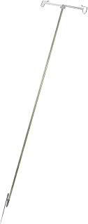 Pasamer Soporte para linterna, poste de iluminación estable de aleación de aluminio, color verde