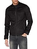 JACK & JONES Herren JJEWARNER Jacket NOOS Kunstlederjacke, Black, XL
