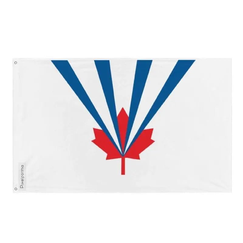 Drapeau Vaughan Pixelforma en polyester sans œillet pour décorer votre salon ou jardin