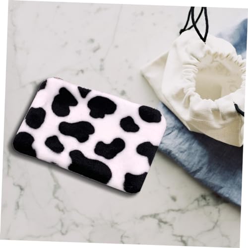 LIFKOME 3pcs Adorable Plush Cow Coin Purse Cute Mini Storage Bag for Change Soft Cow Pattern Wallet for Girls and Party Favors2