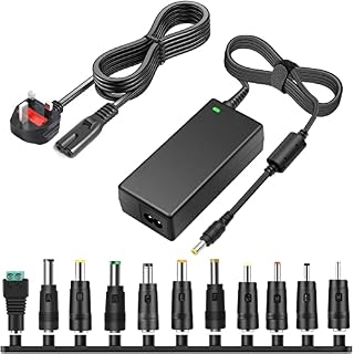 TKDY 12V 5A AC DC Adapter 60W Power Supply with 5.5 x 2.1 mm and 11 PCS DC Connector, for LED Strip Light, 3D Printer, LCD Monitor, Compatible with 12Volt 0-5000mA Devices