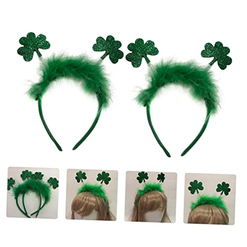 FOMIYES 2 Pçs Tiaras Do Festival Irlandês Scrunchies De Cetim Tiara De Lantejoulas Faixa De Cabelo D