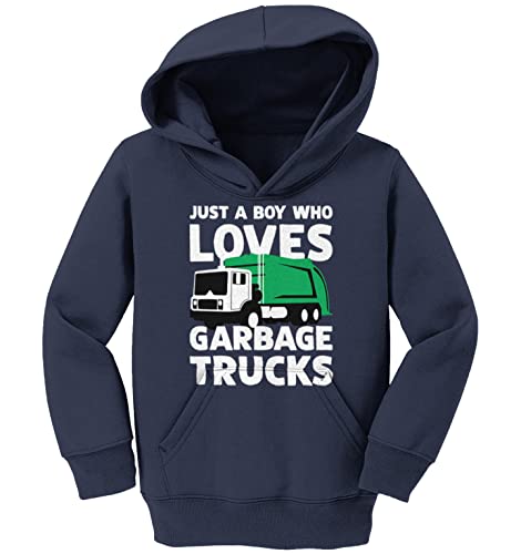 Haase Unlimited Just A Boy Who Loves Garbage Trucks Toddler/Youth Fleece Hoodie