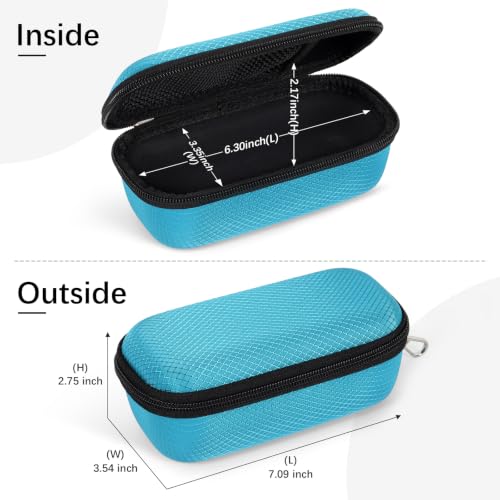 Image of Bukere Double Eyeglasses Case with Adjustable Slots, EVA Hard-shell Travel Dual Glasses Sunglasses Organizer for Men Women