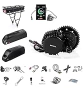 Bafang 1000W Mid Drive Kit with Battery(Optional) :Bafang HD BBS03 Ebike Conversion Kit with Disp...