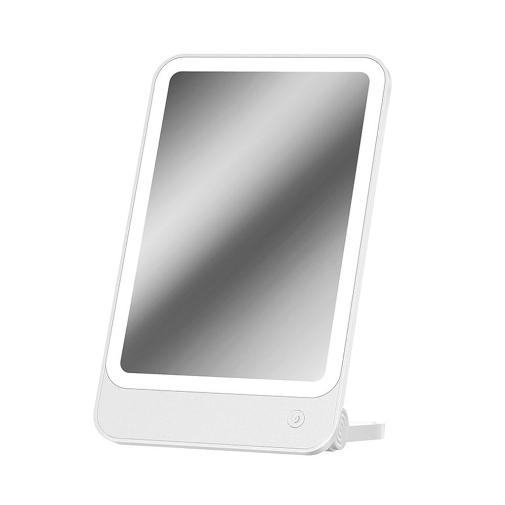 Miroir de maquillage avec lumière LED portable pour un teint parfait