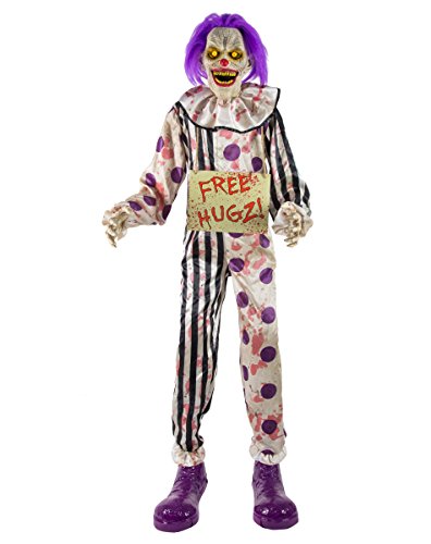 6 Ft Hugz The Clown Animatronic