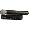 Shure BLX24/B58 UHF Wireless Microphone System - Perfect for Church, Karaoke, Vocals - 14-Hour Battery Life, 300 ft Range | Includes BETA 58A Handheld Vocal Mic, Single Channel Receiver | H8 Band