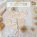 Milestone Wooden Circles for Monthly Baby: Newborn Age Milestone Signs Cards for Hospital - Month Markers Discs for New Boys and Girls