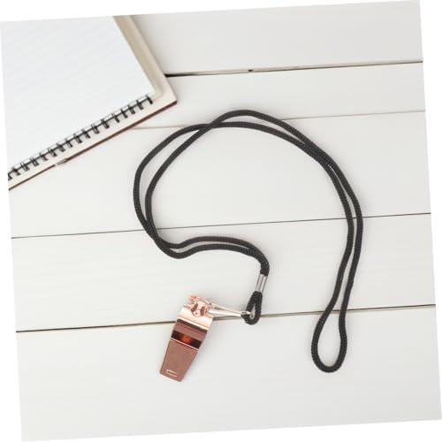 6 Silbatos para Árbitro de Acero Inoxidable con Cordón miniatura 5