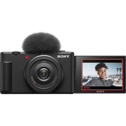 Image of Sony ZV-1F Vlogging Camera with Vlogger Accessory Kit (Black)