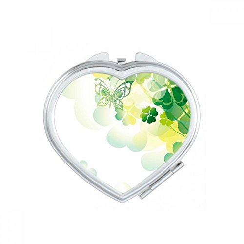 Miroir compact maquillage trèfle résistant pour retouche beauté rapide - 2