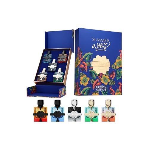 French Avenue Aromatix Summer Vibes Blue Extrait De Parfum Gift Set, 5 Scents, 30ml Each