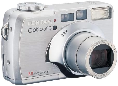Pentax Optio 550 5MP Digital Camera w/ 5x Optical Zoom