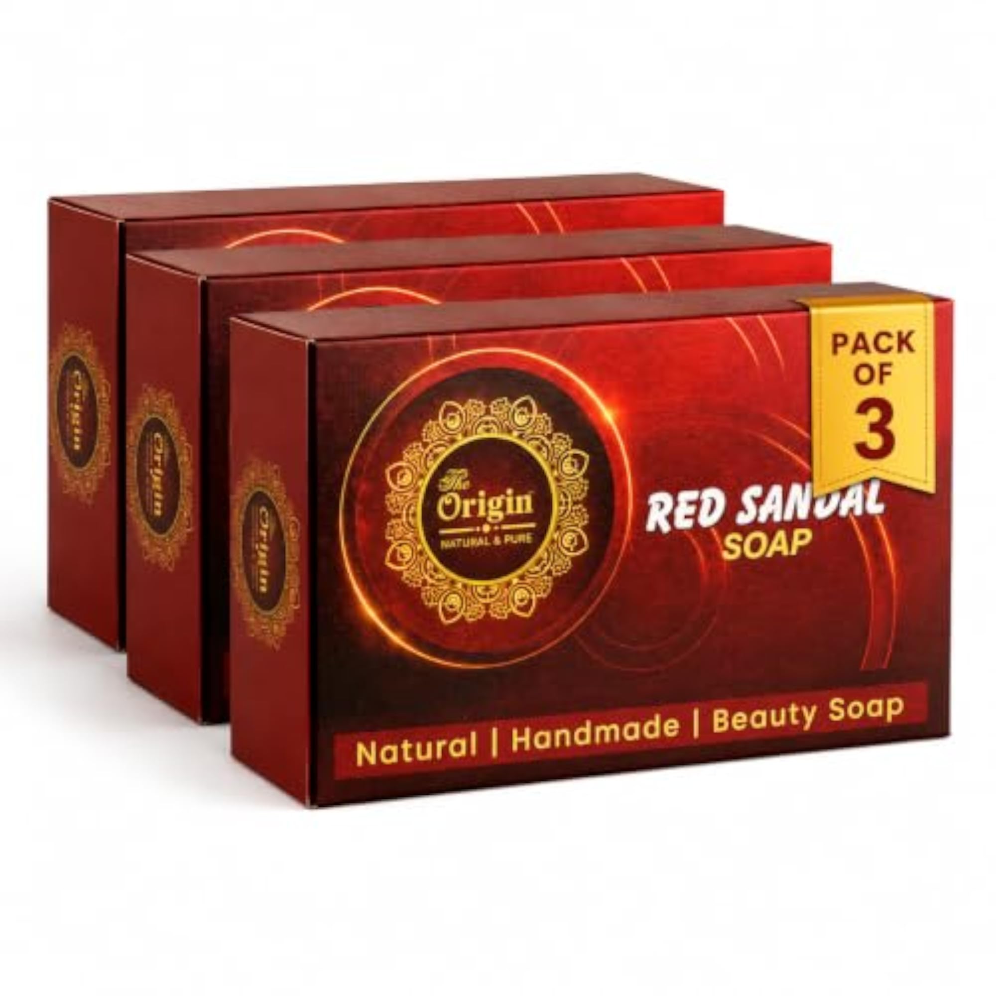 Red Sandalwood Soap, 100g Natural Handmade Beauty Soap