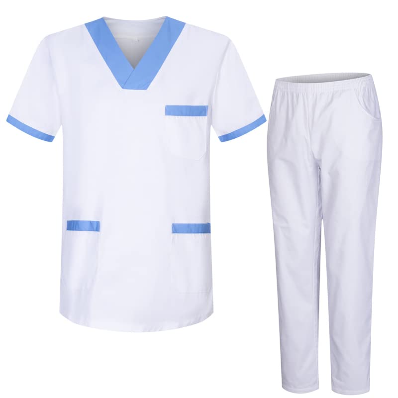 MISEMIYA - Scatola 25 unità - Uniforme Medica con Maglia e Pantaloni Uniformi Mediche Camice Uniformi sanitarie -25-817-8312